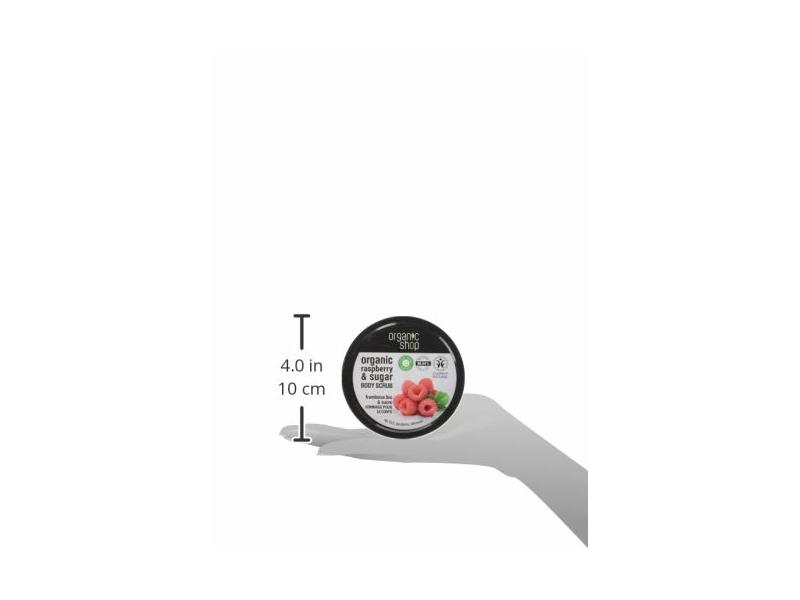 Organic Shop Body Scrub Natural Raspberry Cream and Sugar 250ml