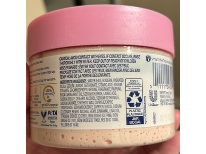 Dove Body Scrub, Himalayan Salt & Rose Oil, 10.5 oz/298 g