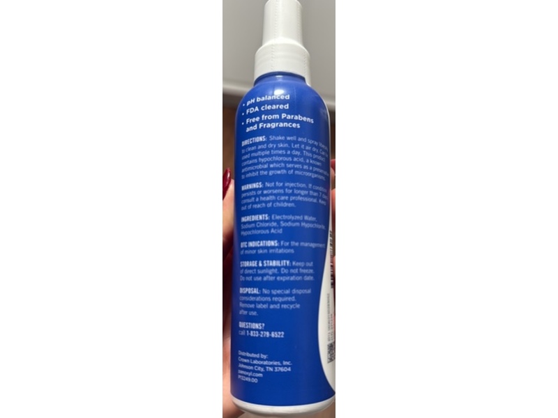 PanOxyl Antimicrobial Purifying Mist, Hypochlorous Acid, 6 oz/170 g