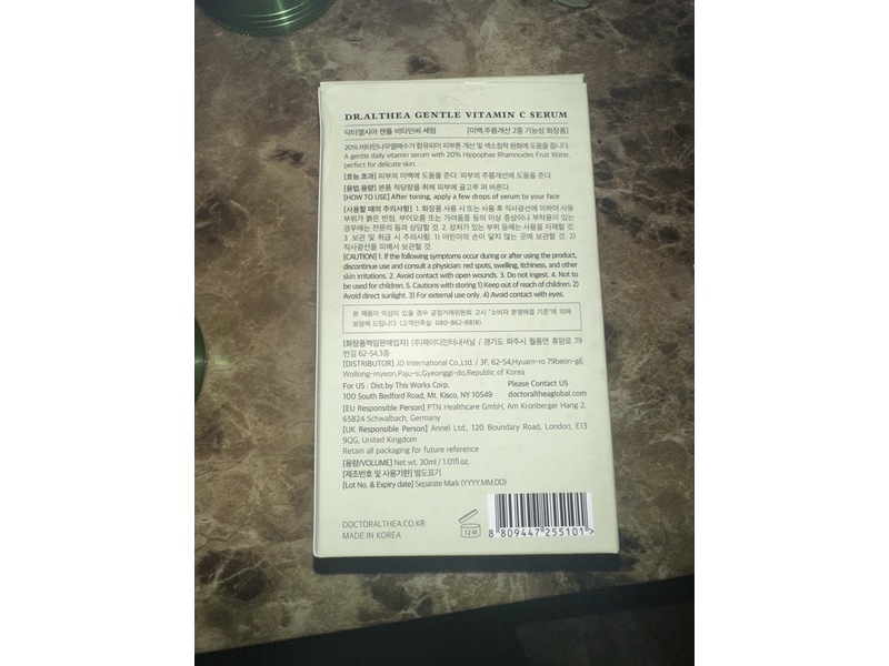 Dr.Althea Gentle Serum, Vitamin C, 1.01 fl oz/30 mL