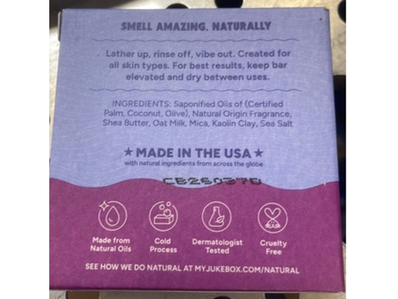 Jukebox By Dr. Squatch Natural Body Soap, Mystic Lavender, 5 oz/141 g