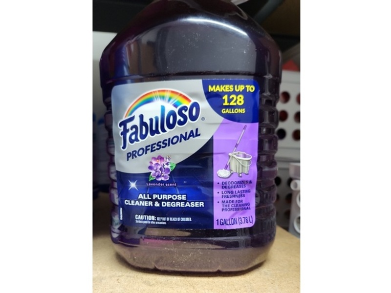 Fabuloso Professional All Purpose Cleaner & Degreaser, Lavender, 1Gallon/3.78 L, Pack of 4