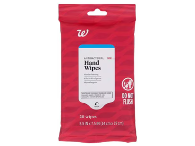 Walgreens Antibacterial Hand Wipes, 20 Count