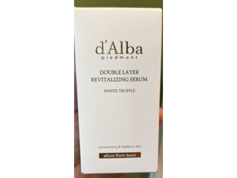 d'Alba Double Layer Revitalizing Serum, White Truffle, 1.01 fl oz/30 mL