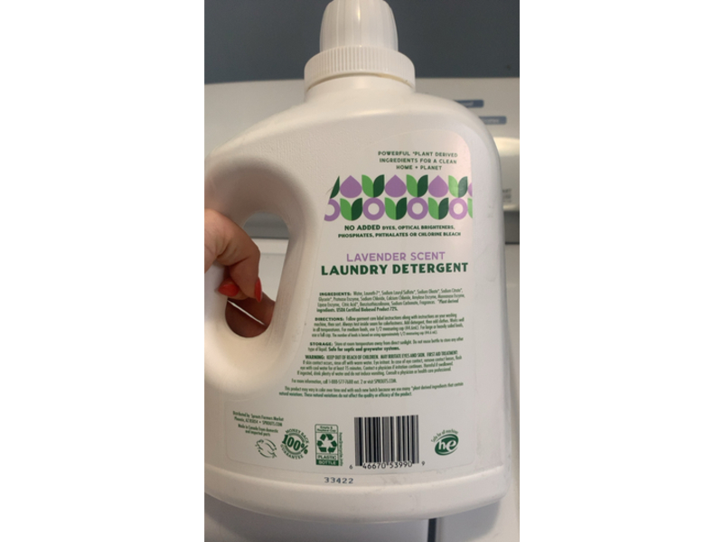 Sprouts Laundry Detergent, Lavender Scent, 66 Loads, 100 fl oz/2.95 L