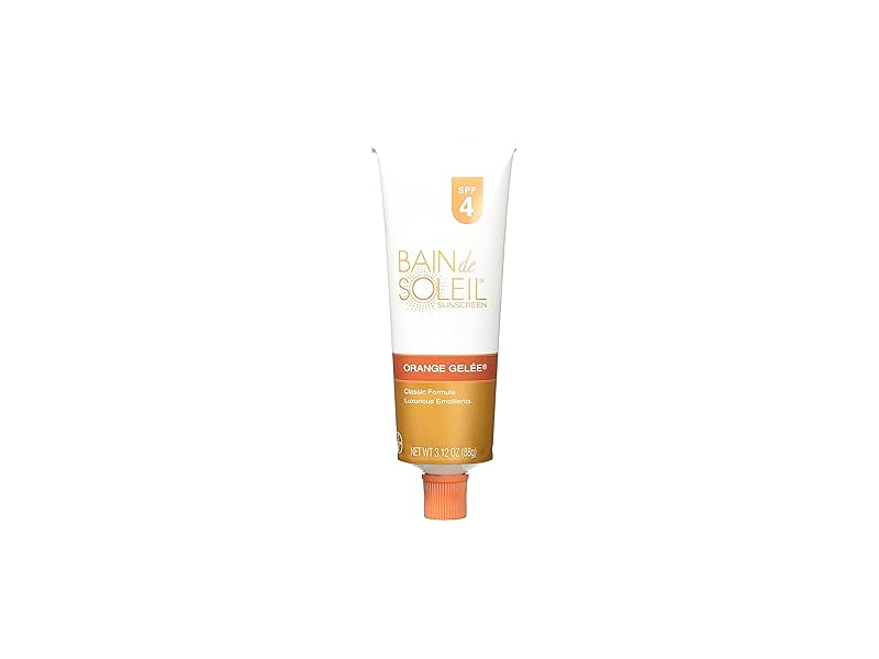 Bain De Soleil Sunscreen, Orange Gelee, SPF 4, 3.12 oz/88 g, Pack Of 2