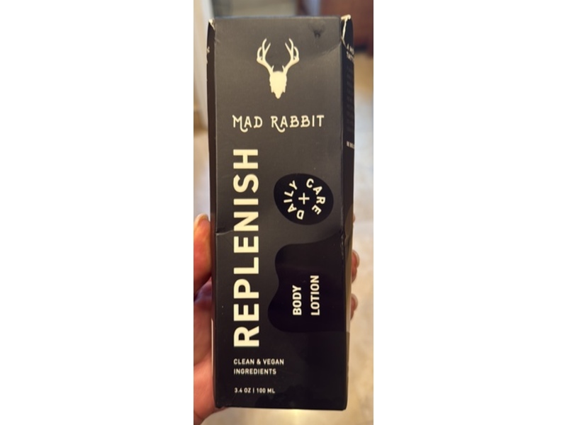 Mad Rabbit Replenish Body Lotion, 3.4 oz/100 mL