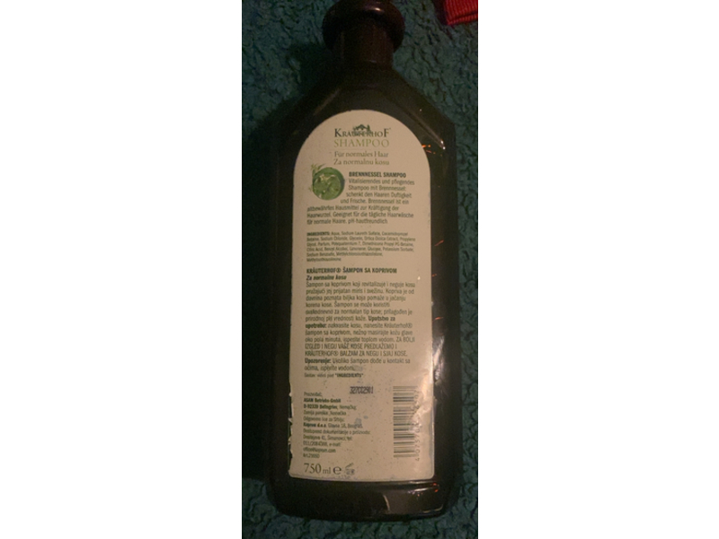 Krauterhof Shampoo, Brennnessel, 750 mL