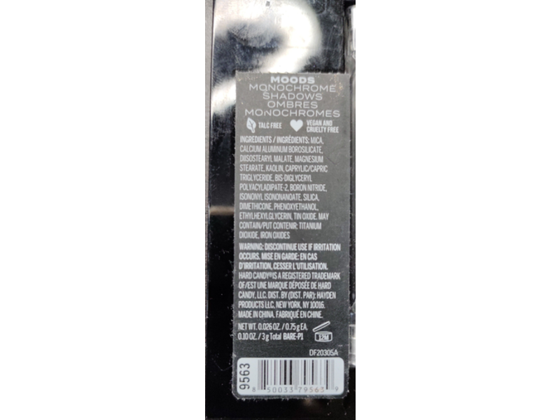 Hard Candy Bare Monochrome Shadow, 0.10 oz/3g