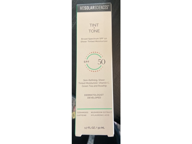 MDSolarSciences Tint + Tone Sheer Tinted Moisturizer, SPF 50, 1.7 fl oz/50 mL