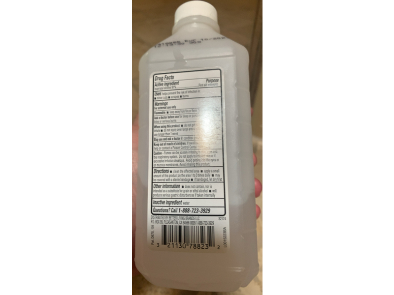 Signature Care 91% Isopropyl Alcohol First Aid Antiseptic, 16 fl oz/473 mL