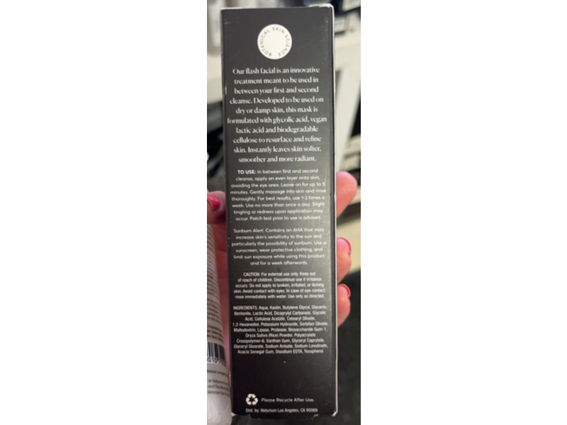 Naturium Half Step Flash Facial Mask, 2.2 fl oz/62.3 g