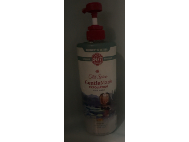Old Spice GentleMan's Exfoliating Body Wash, Sandalwood + Aloevera, 26 oz