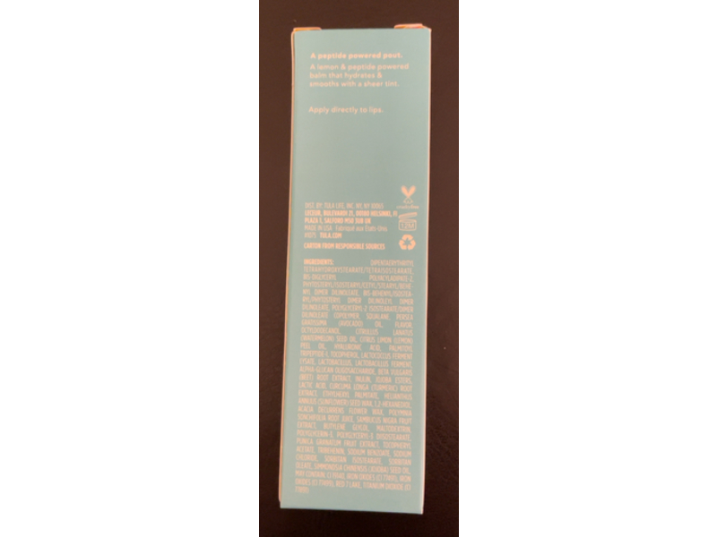 Tula Skin Care Lip Treatment Balm, Blushing Lemonade, 0.28 oz/8 g
