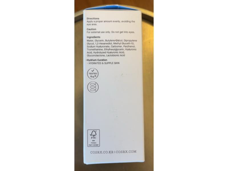 Cosrx Triple Hyaluronic Moisture Ampoule, Hyaluronic Acid & Pro Vitamin B5, 1.35 fl oz/40 mL