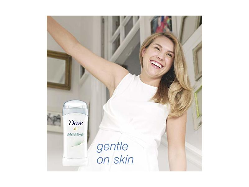 Dove Antiperspirant Deodorant, Sensitive Skin, Sweat & Odor, 2.6 oz/74 g