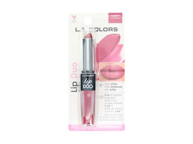 L.A. Colors Lip Duo Lipgloss & Lipstick, Charmed