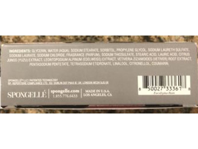 Spongelle Body Wash, Eucalyptus Rain, 3 oz/85 g