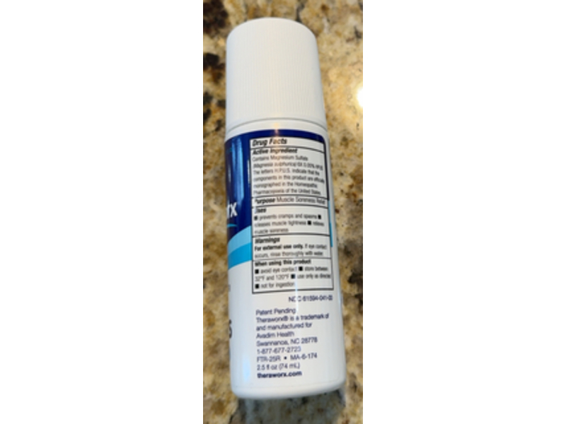 Theraworx Foot Cramp Roll-On, 2.5 fl oz/74 mL