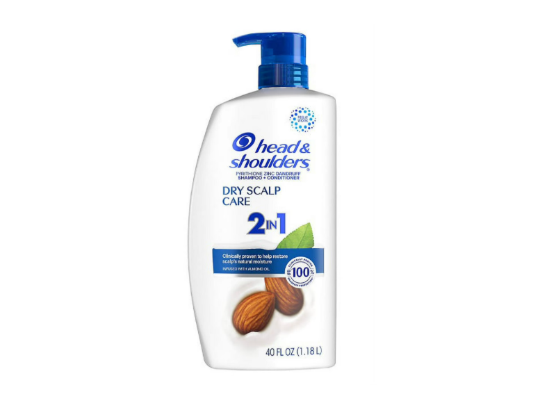 Head & Shoulders 2 In 1 Dandruff Shampoo + Conditioner, Almond Oil, 40 fl oz/1.18 L