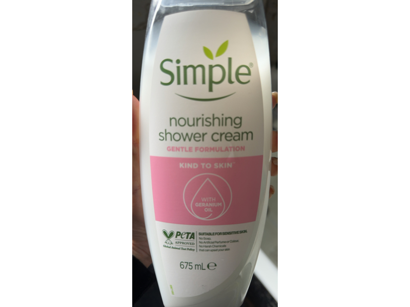 Simple Nourishing Shower Cream, 675 mL