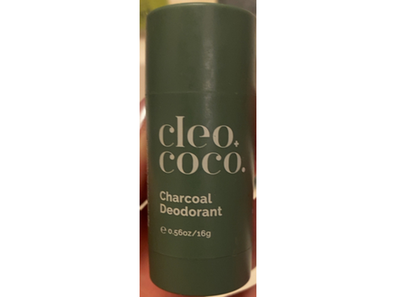 Cleo & Coco Charcoal Deodorant, Brave Heart Basil Mint, 0.56 oz/16 g