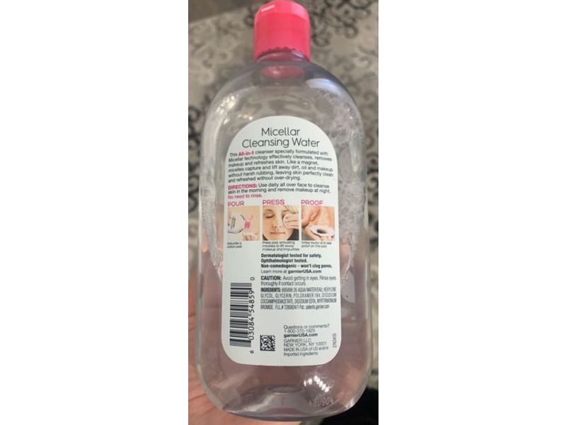 Garnier SkinActive Micellar Cleansing Water All-In-1, 23.7 fl oz/700 mL