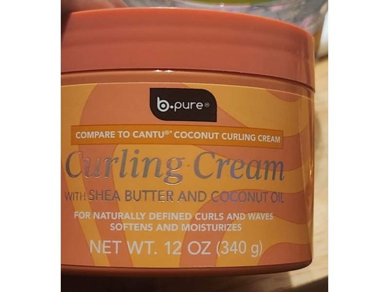 b.pure Curling Cream, Shea Butter & Coconut Oil, 12 oz/340 g