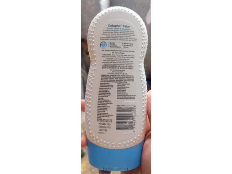 Cetaphil Baby Gentle Wash & Shampoo, Glycerin & Pro-Vitamin B5, 230 mL