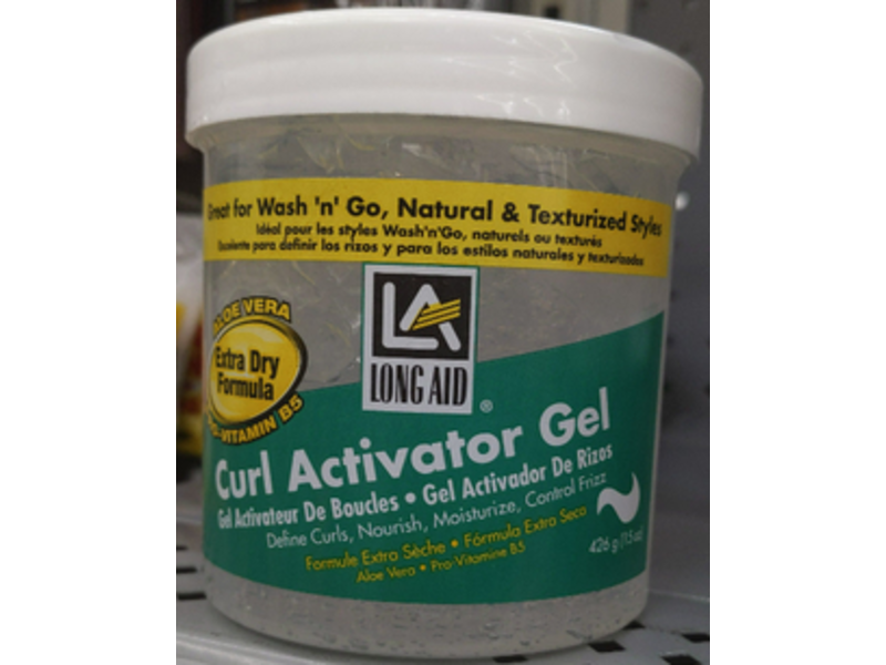 Long Aid Curl Activator Gel, Aloe Vera & Pro-Vitamin B5, 15 oz/426 g