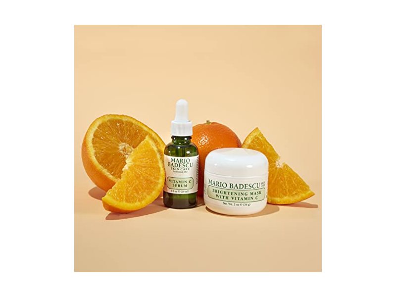 Mario Badescu Brightening Mask With Vitamin C, White, 2 Oz