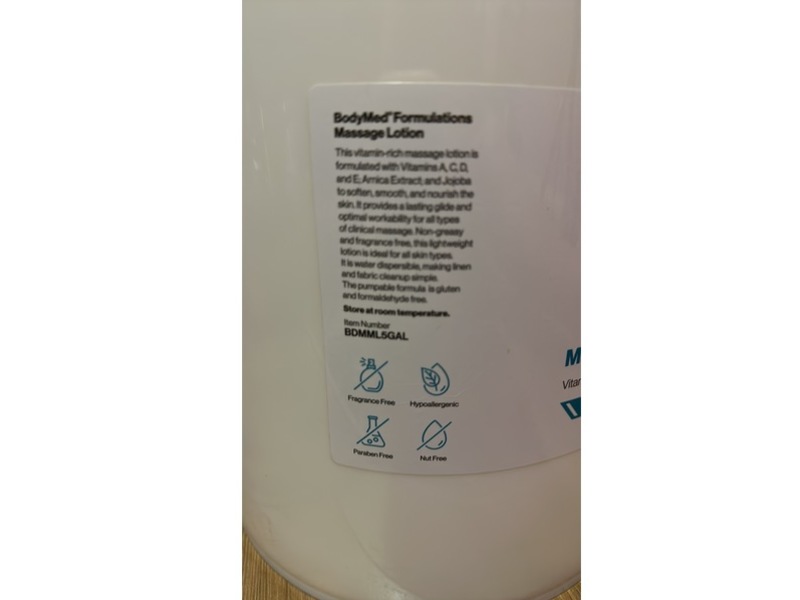 BodyMed Formulations Massage Lotion, 640 fl oz/18.9 L