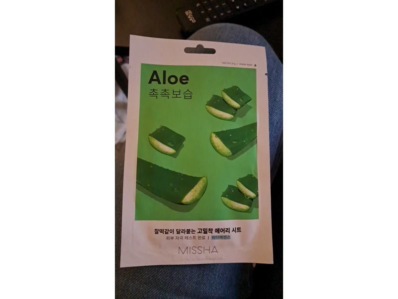 Missha Airy Fit Sheet Mask, Aloe, 0.19 g