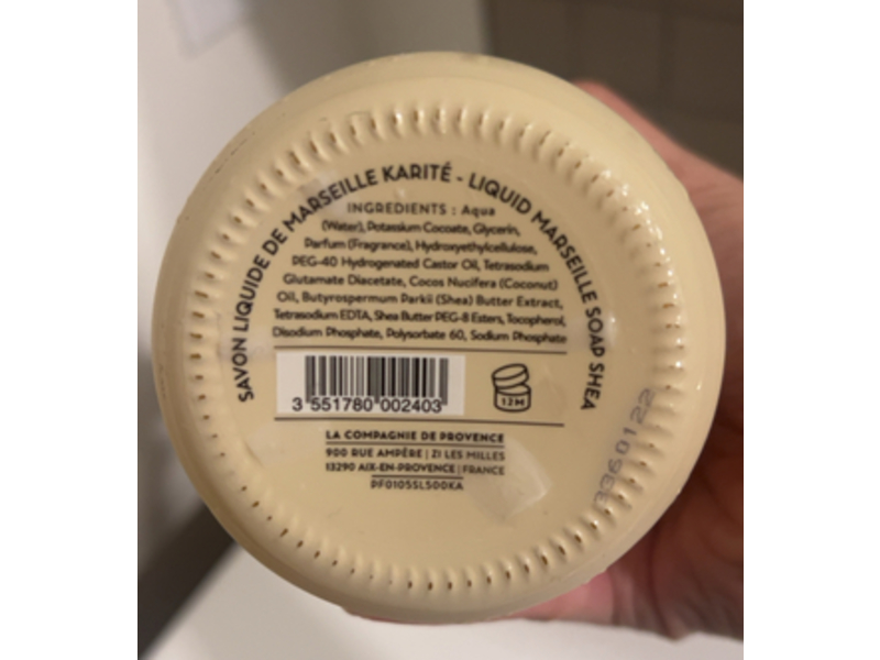 Compagnie De Provence Savon Liquid Marseille Soap, Shea Butter, 16.7 oz/495 mL