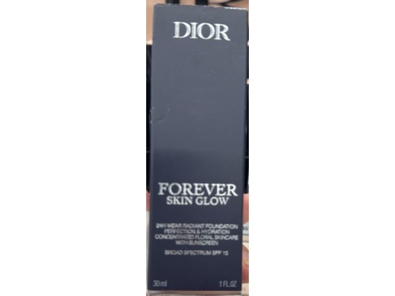 Dior Forever Skin Glow 24H Wear Radiant Foundation, SPF 15, 3C Cool, 1 fl oz/30 mL