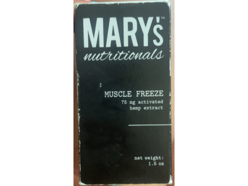 Mary's Nutritionals Muscle Freeze, Hemp Extract, 1.5 oz