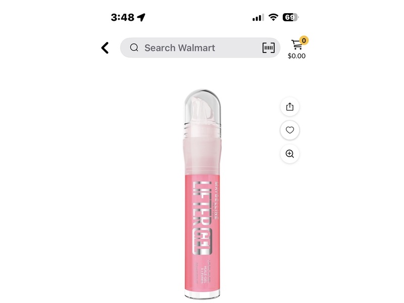 Maybelline New York Lifter Gel Lip Oil-In-Gel, Sugar Spritz, 0.22 fl oz/6.6 mL