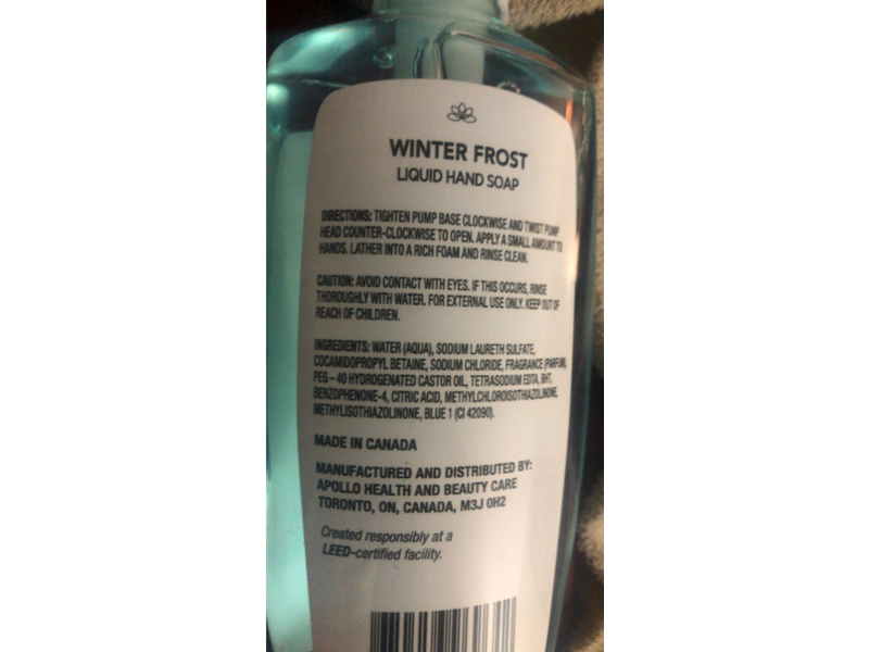 Natural Concepts Liquid Hand Soap, Winter Frost, 7.5 fl oz/222 mL