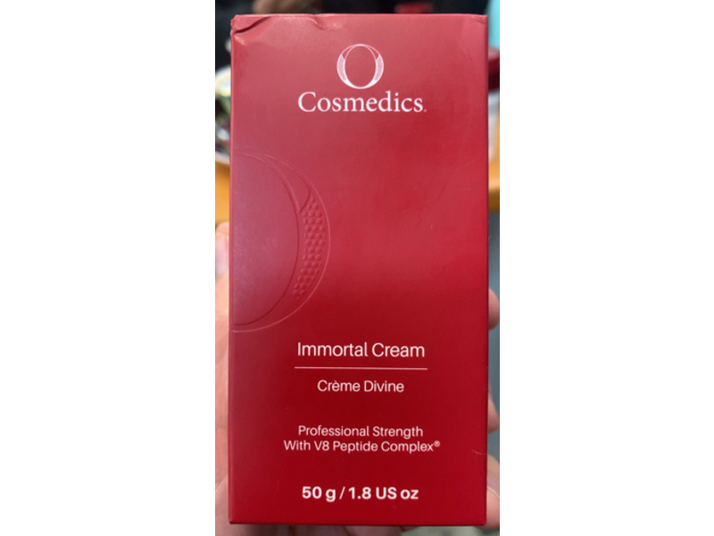 O Cosmedics Professional Strength Immortal Cream with V8 Peptide Complex, 1.8 oz/50 g