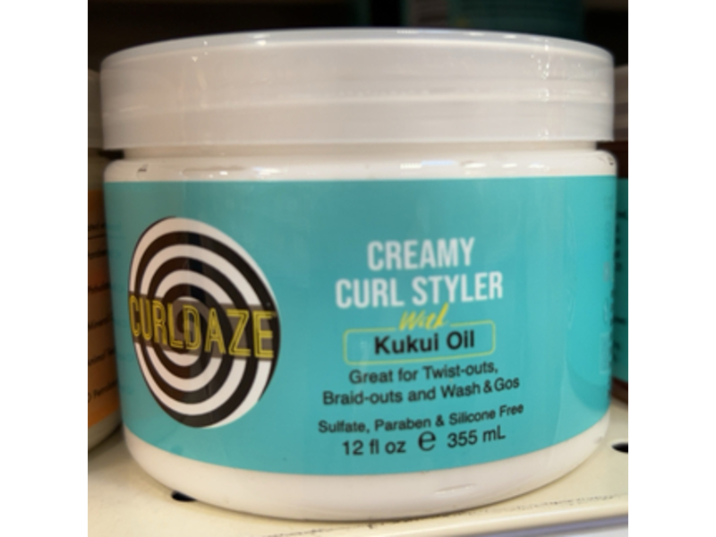 Curldaze Creamy Curl Styler, Kukui Oil, 12 fl oz/355 mL