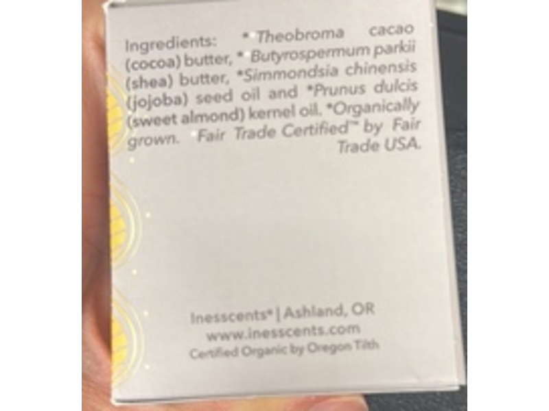 Inesscents Unscented Body Butter, Organic Creamy Cocoa, 4 fl oz/118 mL