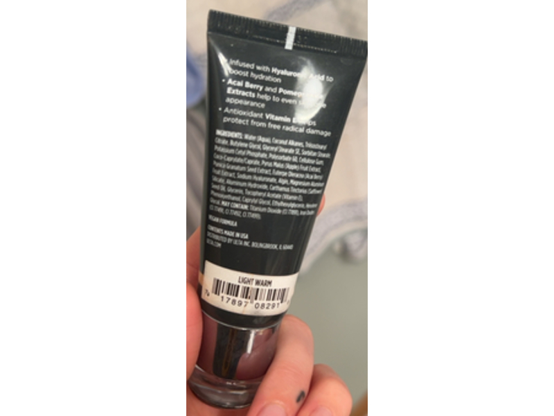 Ulta Beauty Effortless Effect Medium Coverage Hydrating Foundation, Light Warm, 1 fl oz/30 mL