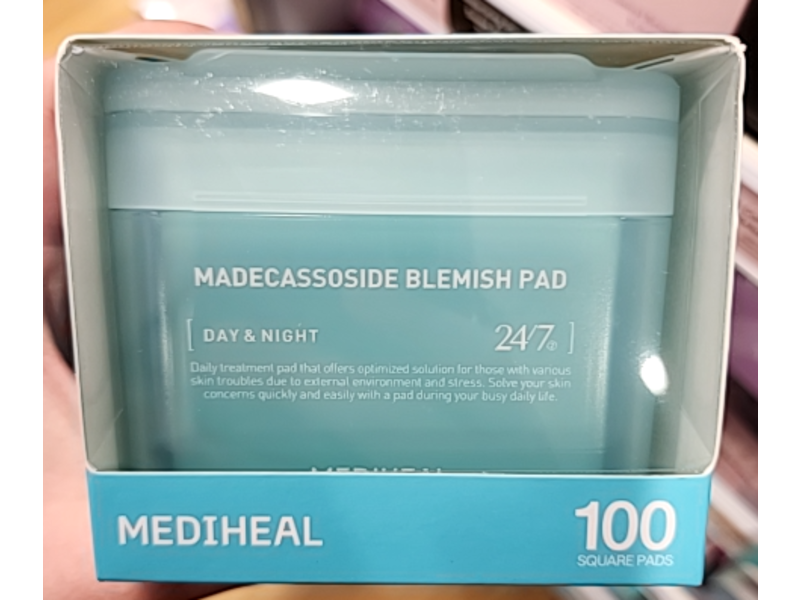 Mediheal Day & Night Blemish Pads, Madecassoside, 5.74 fl oz/170 mL, 100 Count