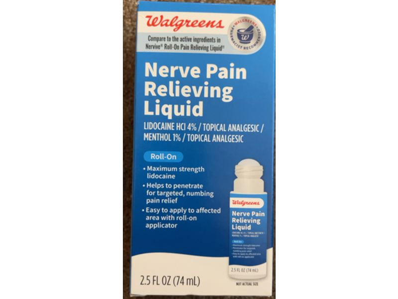 Walgreens Nerve Pain Relieving Roll-On, 2.5 fl oz/74 mL