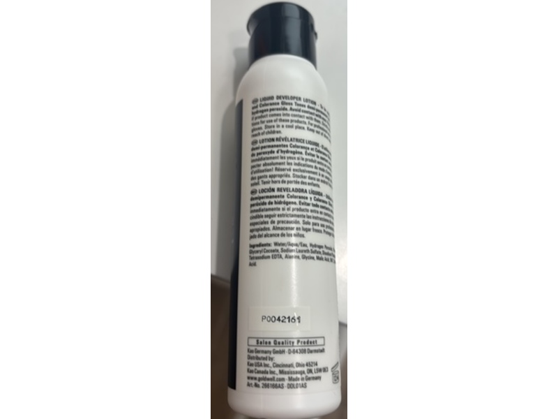 Goldwell Developer Liquid Developer Lotion, 2% 7 Vol, 3.4 fl oz/100 mL