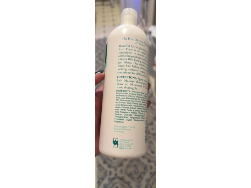 Mill Creek Sleepy Hollow Oil-Free Conditioner, 16 fl oz/480 mL