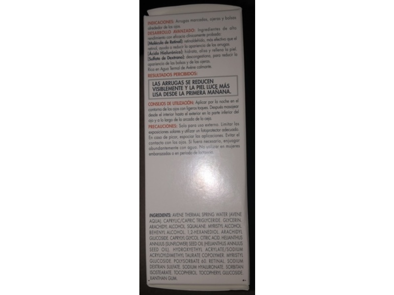 Avène Retrinal Intensive 3‑In‑1 Eye Contour Cream, 0.5 fl oz/15 mL