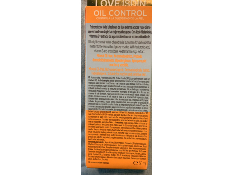 Isdin Fotoprotector Fusion Water Magic 5 Star Daily Oil Control, SPF 50 PA++++, 50 mL