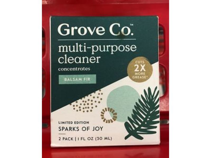 Grove Co Multi-Purpose Cleaner, Balsam Fir, 1 fl oz/30 ml, 2 Pack
