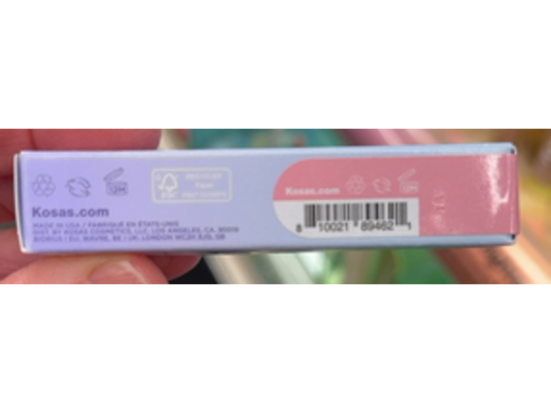 Kosas Wet Stick Moisturizing Shiny Sheer Lipstick, Cool Baby Pink, 0.10 oz/3.1 g